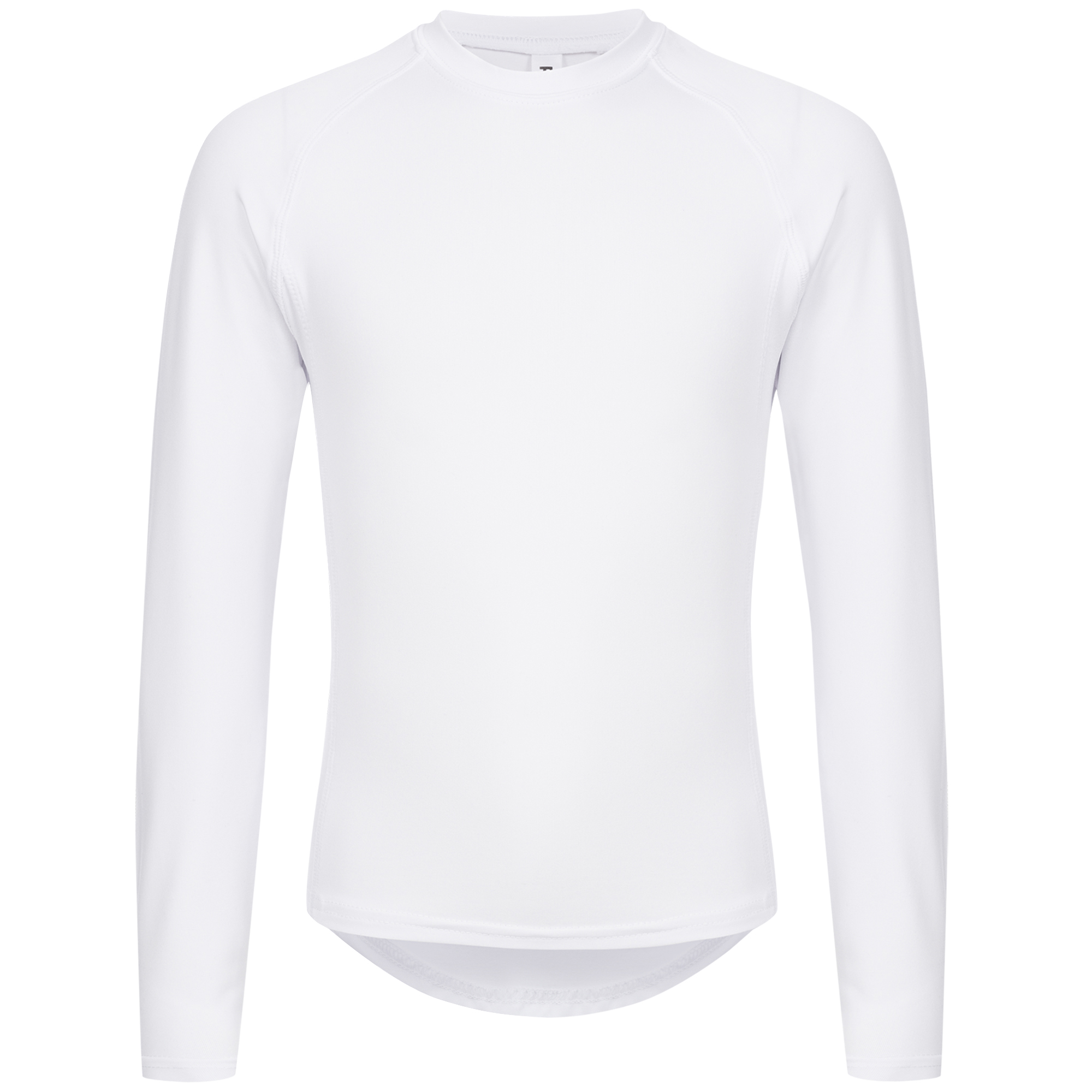 Langarm Doppelhaut T-Shirt Jugend weiss