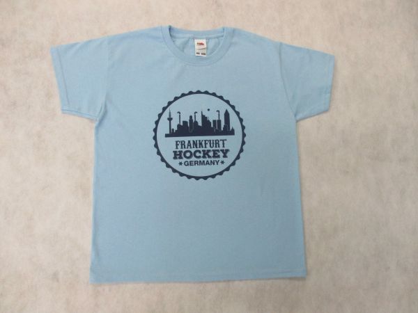 Artikelbild 1 des Artikels T-Shirt Jugend blau mit Druck Frankfurt Hockey 